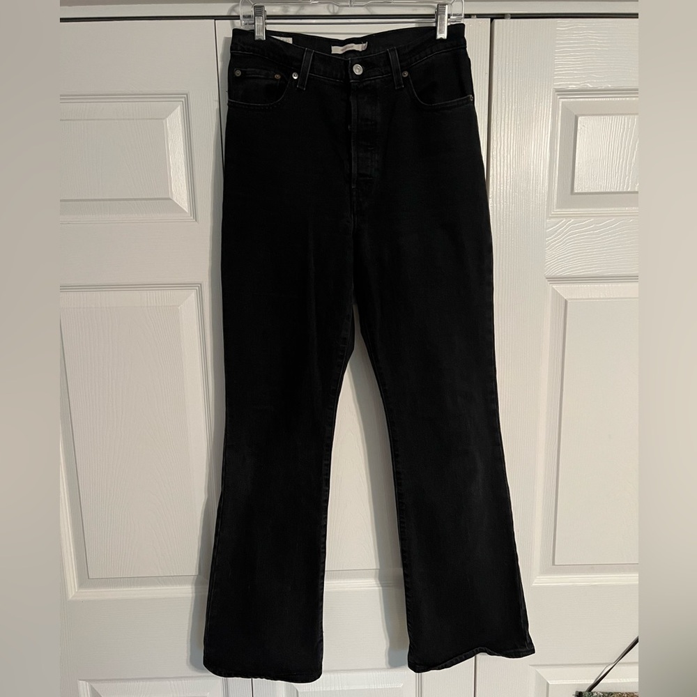 Levi's Women's High Rise Boot Cut Jeans - Black - Picture 4 of 8